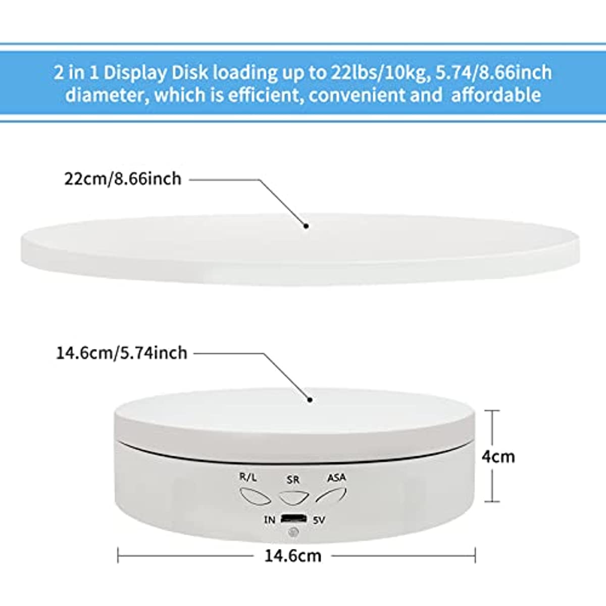 5.5 Inch Motorized Rotating Display Stand - Brilliant Promos - Be Brilliant!