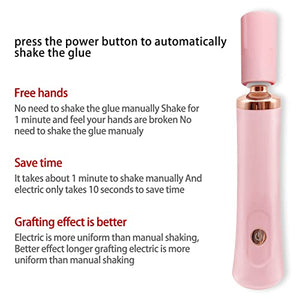 Electric Nail Lacquer Shaker, Glue Shaker for Eyelash Extensions Pink