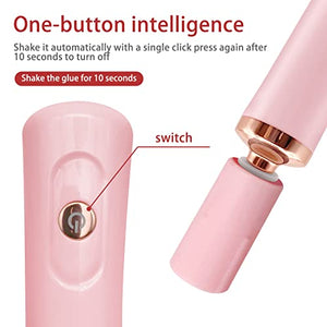 Electric Nail Lacquer Shaker, Glue Shaker for Eyelash Extensions Pink