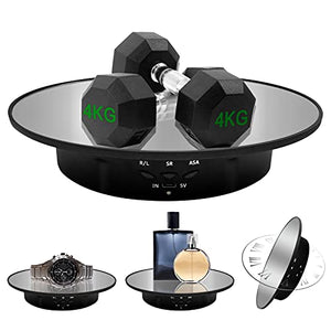 Mirror Covered  Motorized Rotating Display Stand,