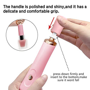 Electric Nail Lacquer Shaker, Glue Shaker for Eyelash Extensions Pink